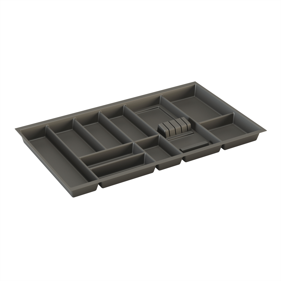 Фото №1  Dirks Лоток BASIC SOFT-TOUCH для столовых приборов, ширина фасада 900 мм, 819х473х58 мм, антрацит