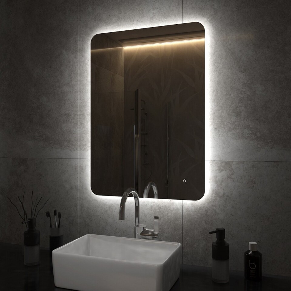 Фото №15  Teymi Зеркало Solli Oreol Pro 50х70, LED подсветка, сенсор