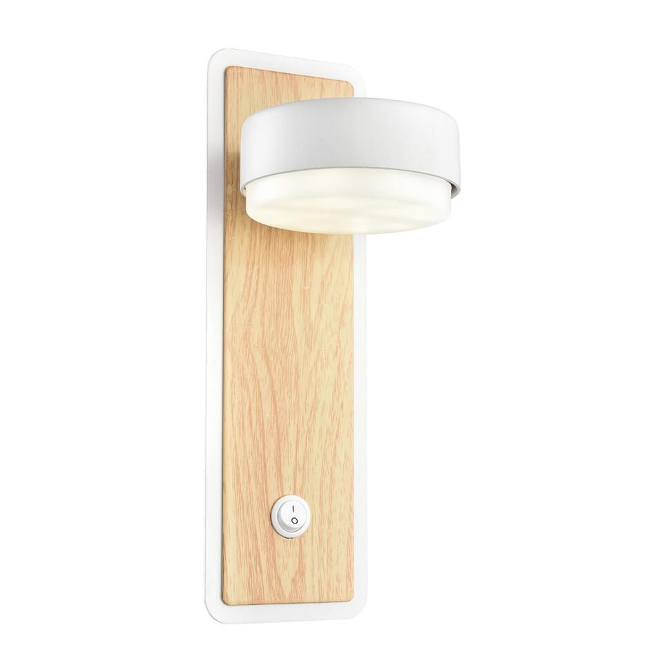 Фото №11  LUMION 8263/1W COMFI LN26 432 металл, белый/дерево Бра GX53 LED 1*7W 220V LELAND