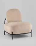 Превью фото №2  Кресло Кресло Стоун велюр рельефный бежевый