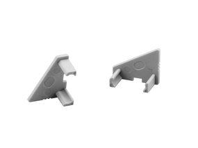 Фото Комплект заглушек для профиля DLIGHT ANGLE, серый