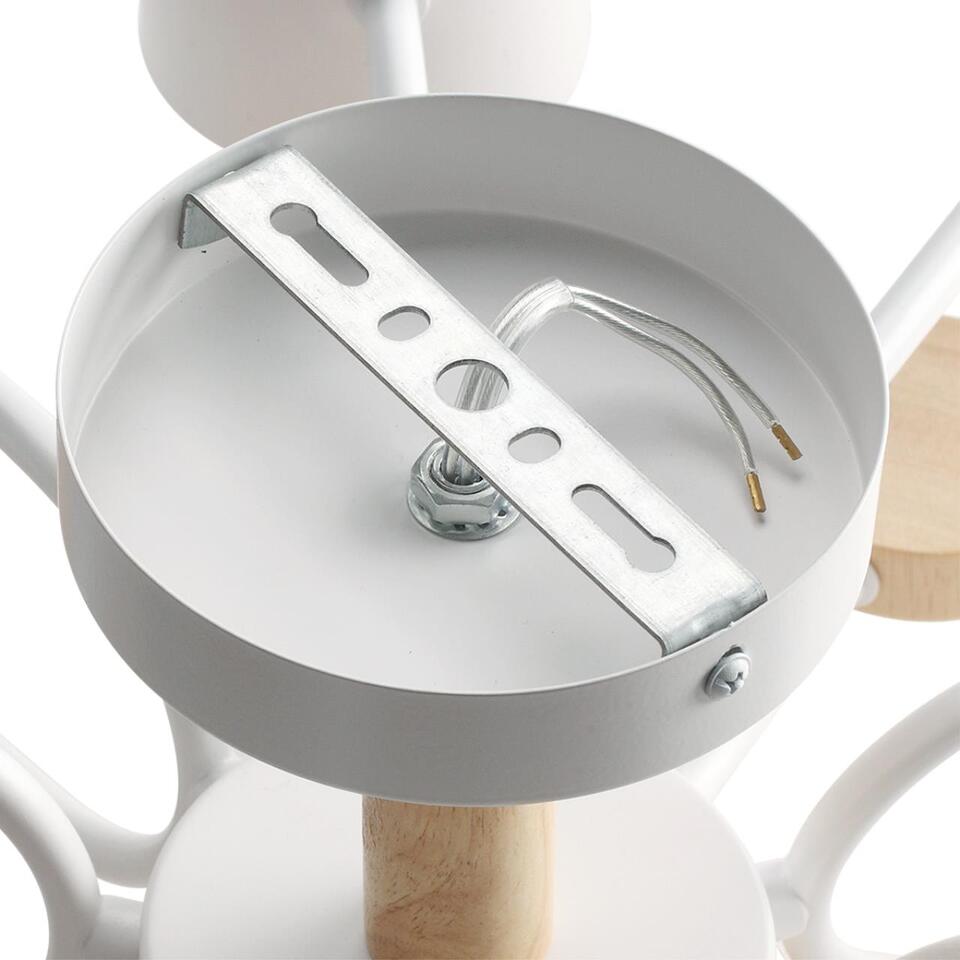 Фото №9  LUMION 8196/10C COMFI LN26 336 белый, металл/дерево/пластик Потолочный светильник LED GX53 10*9W 220V RONDO