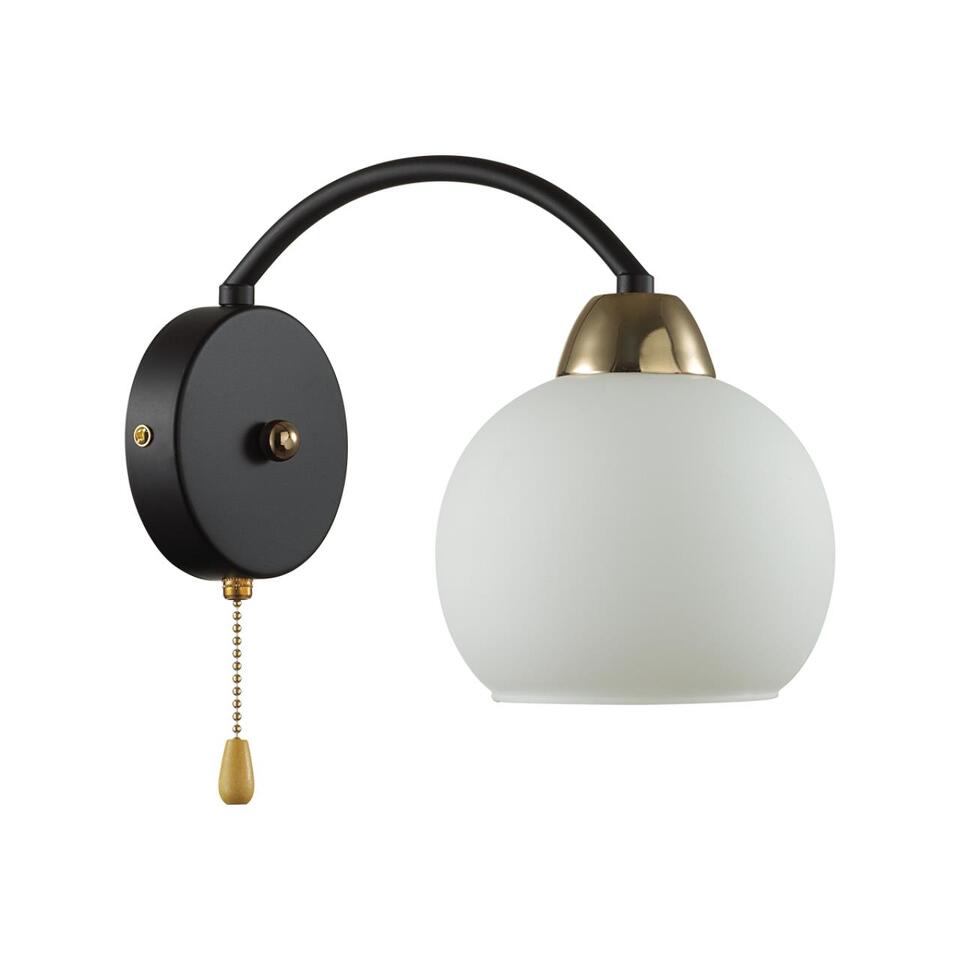 Фото №2  LUMION 5648/1W COMFI LN23  чёрный, золотой Бра E27 1*60W 220V KODI