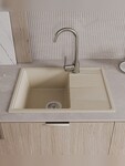 Превью фото №5  Teymi Мойка для кухни 62х48 бежевая матовая Hanna Smart T120115