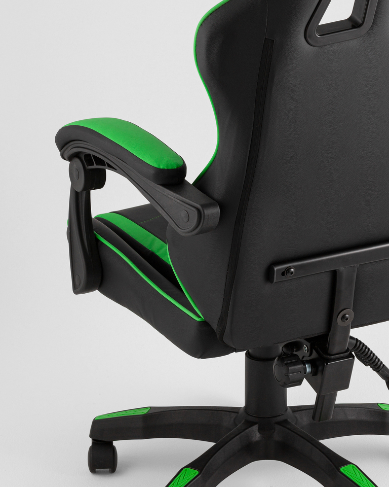 Фото №10  Кресло спортивное TopChairs Shadow черно-зеленый