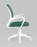 Превью фото №3  Кресло Кресло офисное TopChairs ST-BASIC-W зеленый крестовина пластик белый