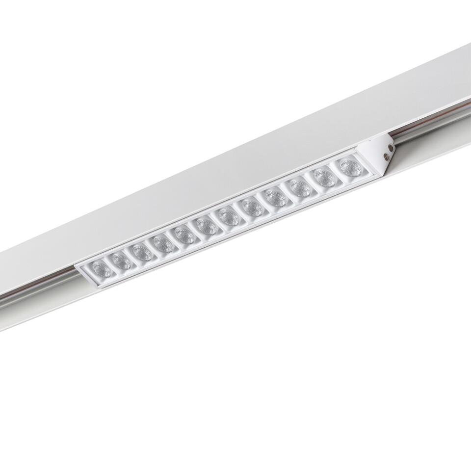 Фото №7  NOVOTECH 358621 SHINO NT21 064 белый Трековый низковольтный св-к диммируемый с ДУ, со сменой цв.температуры IP20 LED 3000~6500К 12W 48V FLUM