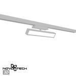 Превью фото №1  NOVOTECH 359781 PORT NT25 260 белый Светильник однофазный трехжильный трековый с переключ. цв. температуры IP20 LED 18W 180-265V 2700К/3200К/4000К STRATUS