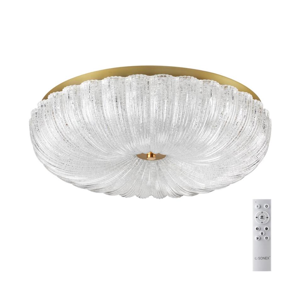 Фото №11  SONEX 7719/60L PIKO LED SN 567 Светильник металл/стекло/прозрачный/золотой LED 60Вт 3000-6500K D500 IP20 пульт ДУ TESORO