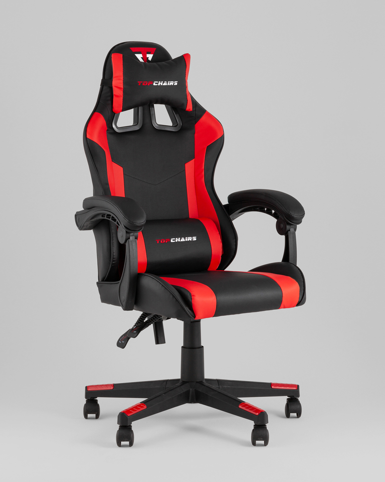 Фото №10  Кресло Кресло спортивное TopChairs Commander черно-красный