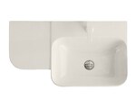 Превью фото №1  Раковина 40813 / PCV80D Althea Cover раковина подвесная 80x46  Матовый лен Plus-Ton®