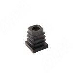 Превью фото №2  PULSE Подпятник для квадратной трубы 20x20 мм, с резьбой М6, черный (HL.S.20X20.M6.BL)
