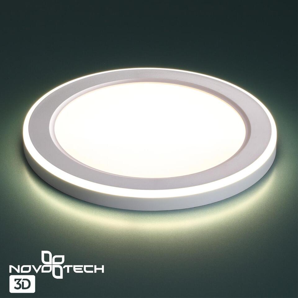 Фото №8  NOVOTECH 359014 SPOT NT23 498 белый Светильник встраиваемый светодиодный (три сценария работы) IP20 LED 4000К 12W+4W 100-265V 1120Лм SPAN