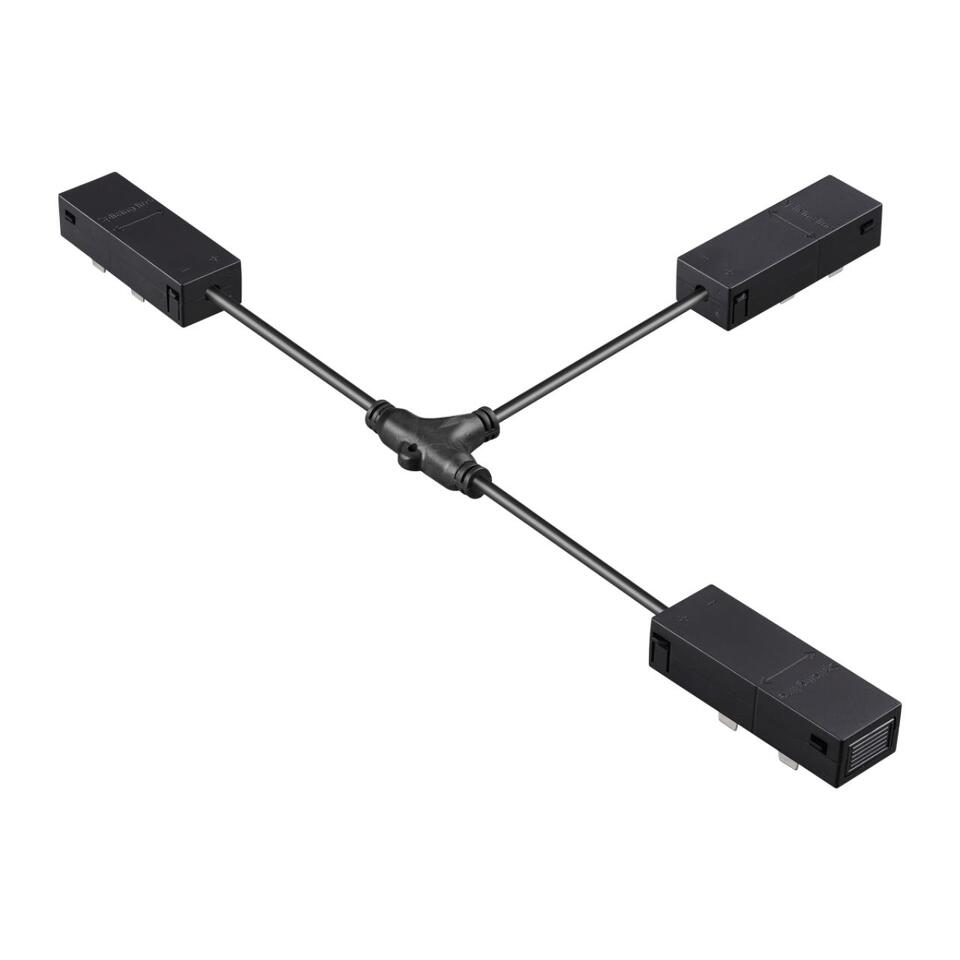 Фото №2  NOVOTECH 135314 PORT NT25 206 черный Гибкий токопроводящий соединитель "T" IP20 90-240V VECTOR
