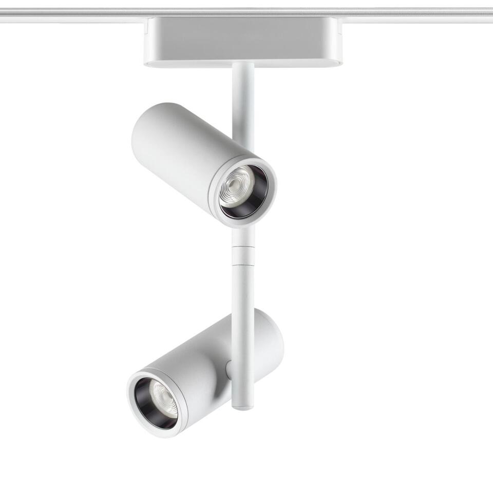 Фото №4  NOVOTECH 359107 SHINO NT23 187 белый Трековый светильник для низков. шинопровода IP20 LED 4000K 2*8W 48V 1360Лм SMAL