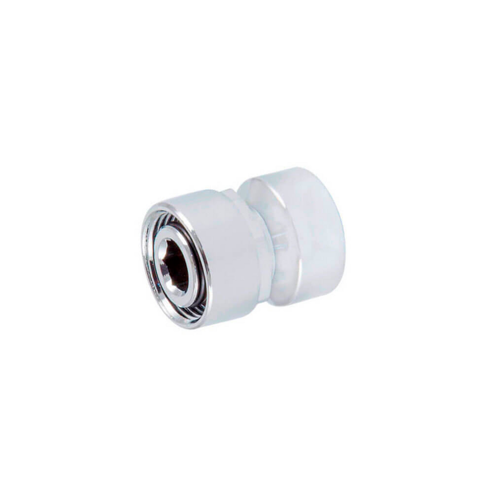 Фото №1  Резьбовое соединение Schlosser для стальных труб хром GW M22x1,5 x GW 1/2