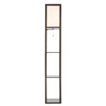 Превью фото №9  Торшер LUMION 8090/1F COMFI LN26 460 кофейный/белый, дерево/текстиль Торшер Е27 1*60W 220V PRACTIC