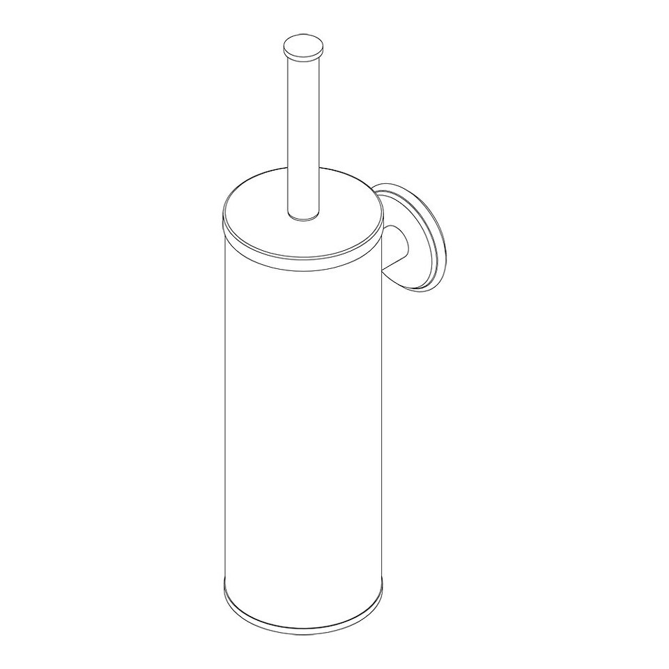 Фото №3  AB003BXX AQUAelite INstile настенный ёрш для унитаза Медь шлиф. глянц., 14Q