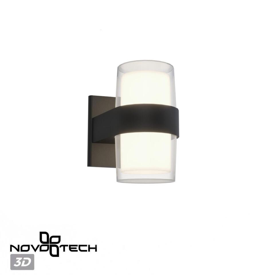 Фото №6  NOVOTECH 359298 STREET NT24 774 черный Светильник ландшафтный настенный IP65 LED 16W 4000K 175-265V OPAL