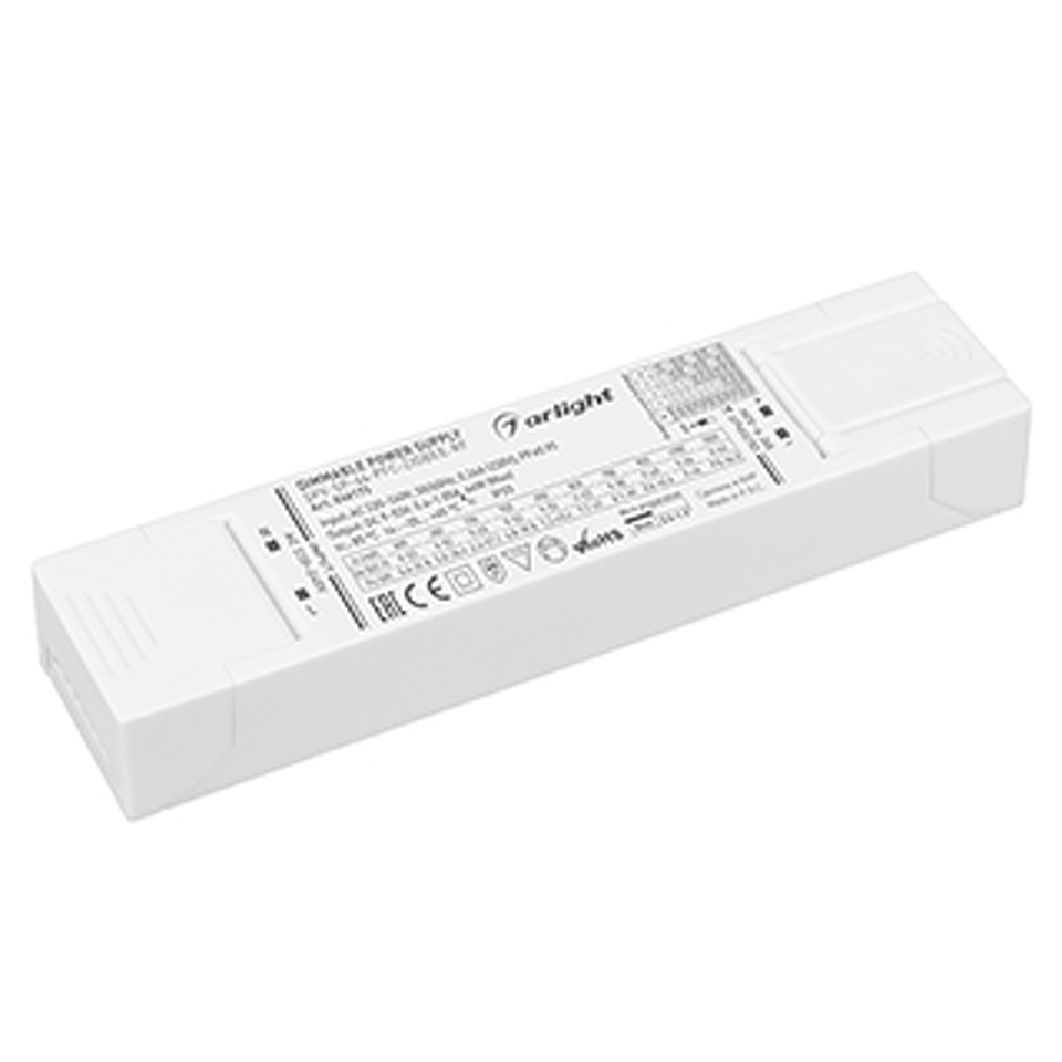 Фото №1  Arlight Блок питания SPV-SP-46-PFC-ZIGBEE-RF (46W, 9-53V, 0.6-1.05A, 2.4GHz) ( IP20 Пластик, 5 лет)