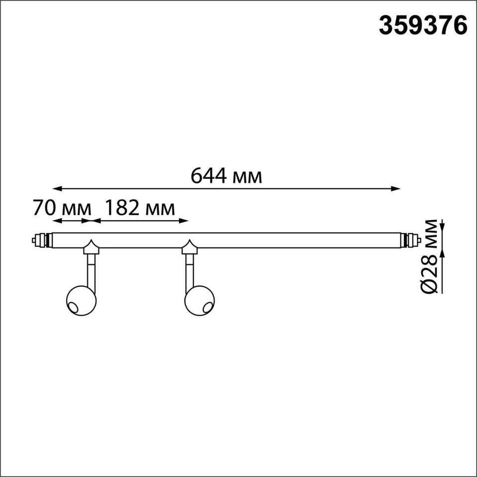 Фото №9  NOVOTECH 359376 KONST NT24 038 черный Светильник диммир. со сменой цв. температ. (управл. - пульт ДУ или прилож. Smart Life) IP20 LED 14W 48V 3000-6000К GLAT