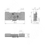 Превью фото №3  PULSE IKM80AY Комплект роликов для 1 двери 80 кг (2 верхних+2 нижних+2 стопора) (IKM80AY)