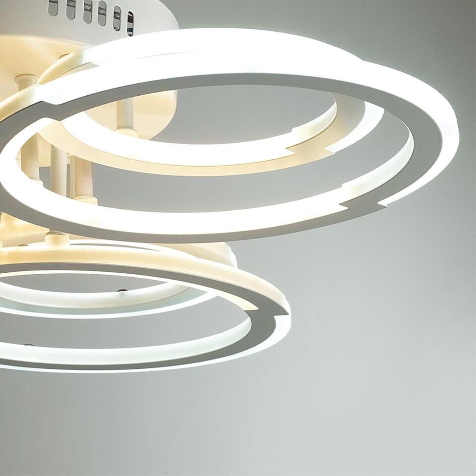 Фото №10  LUMION 8028/80CL LEDIO LN25 000 белый, металл/акрил Потолочный светильник с ПДУ LED 80W 3000-6000К 220V OSAKA