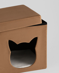 Превью фото №5  Пуф складной с ящиком Store Pet коричневый