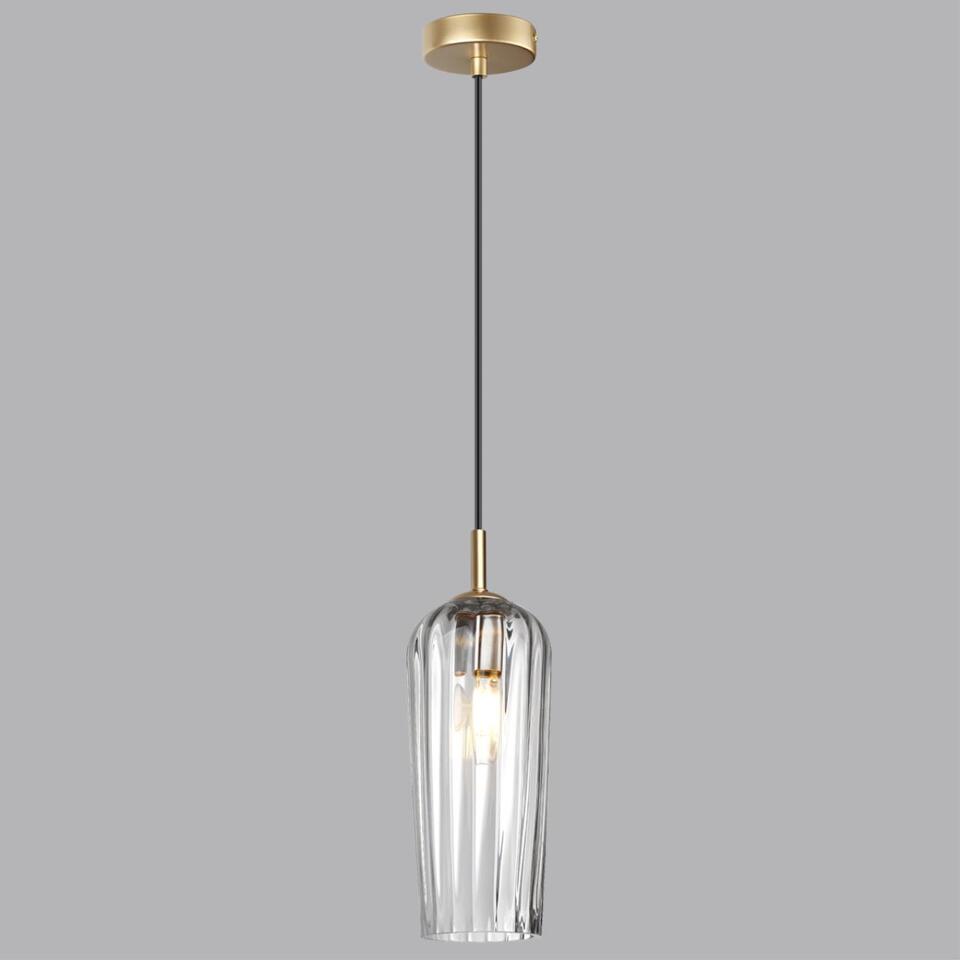 Фото №4  Подвесной светильник LUMION 6551/1B SUSPENTIONI LN26 387 матовое золото Подвес E14 1*40W 220V ELLIE