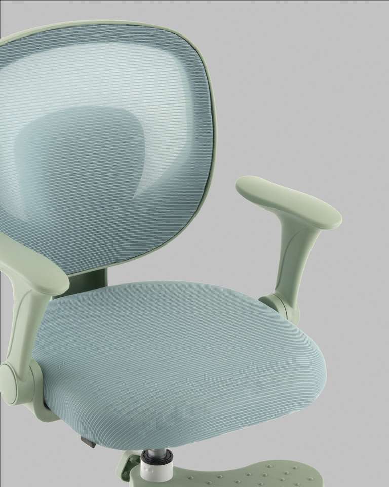 Фото №9  Кресло TopChairs Mila голубой