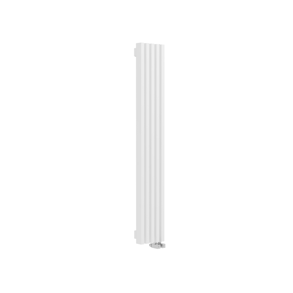 Фото №2  Радиатор Warmmet Luxe 60V длина 1500 мм секций 5 цвет белый  тип подключения: нижнее правое