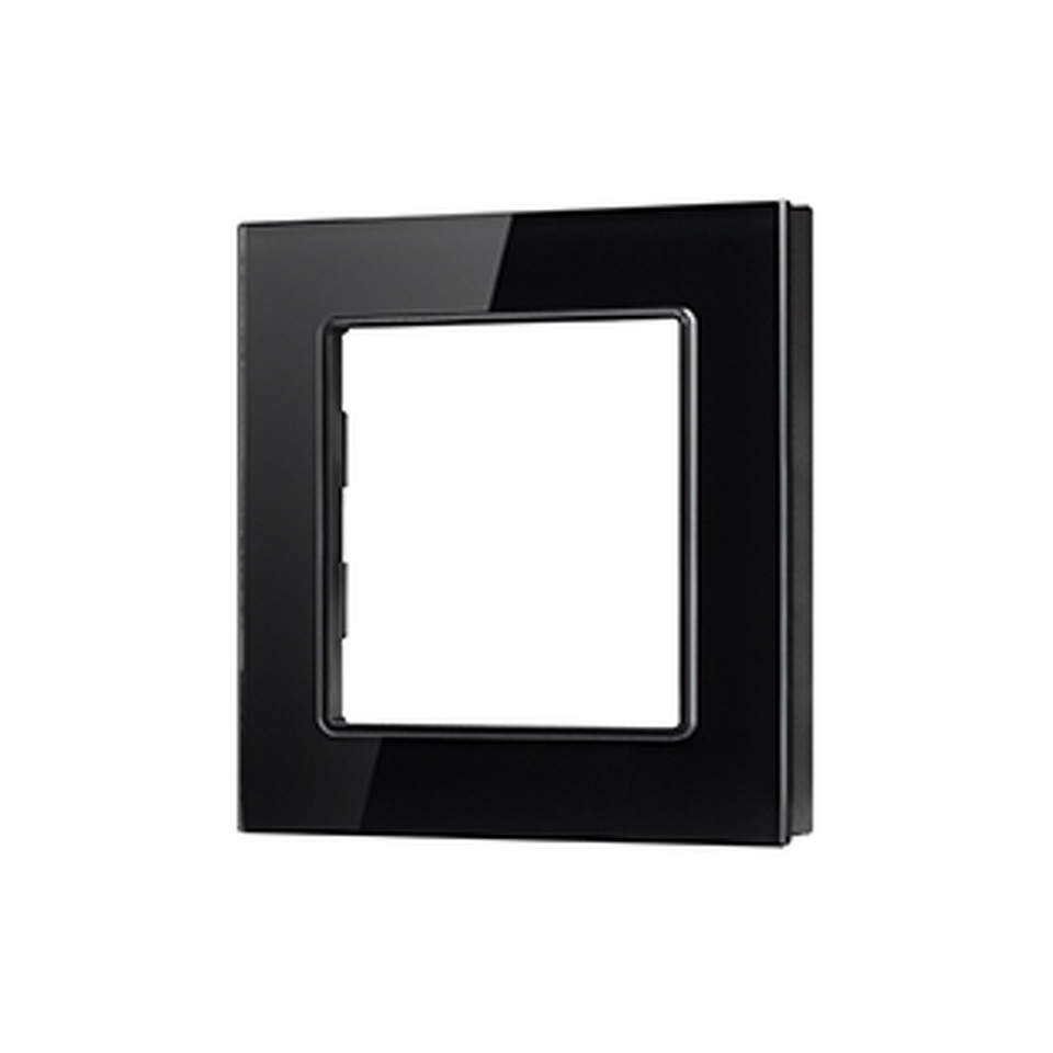 Фото №1  Рамка Arlight Рамка стеклянная FRM-GLARE-GS-1-BK ( -)
