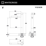 Превью фото №5  Смеситель для умывальника WHITECROSS Y Y1213CR (хром)
