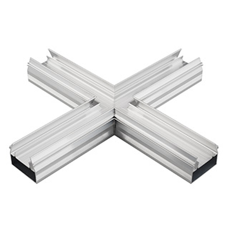 Фото №1  Arlight Угол STRETCH-S-35-CEIL-CENTER-X90 крестовой (GAMMA35) ( Металл)