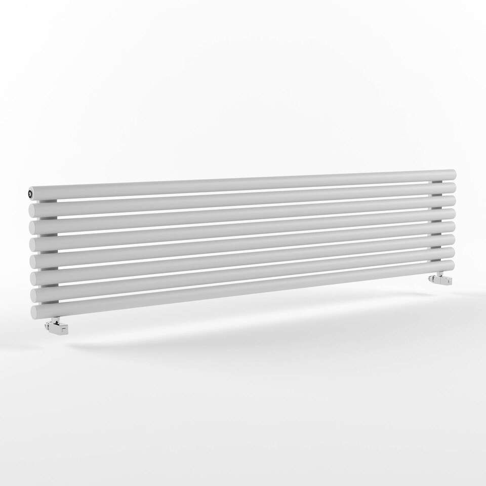 Фото №3  Радиатор Warmmet Power 76H ширина 1500 мм секций 5 цвет белый  тип подключения: нижнее левое
