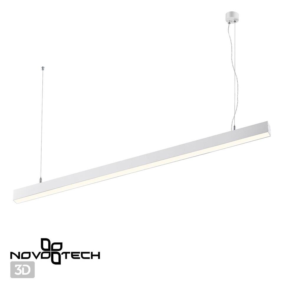 Фото №6  Подвесной светильник NOVOTECH 358865 OVER NT22 338 белый Светильник накладной/подвесной светодиодный (длина подвесов 1,2м) IP20 LED 4000K 40W 220V ITER