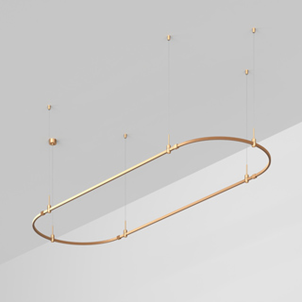Фото №1  Arlight Основание ART-APRIORI-OVAL-HANG-3000x1000 (GD) ( IP20 Металл, 3 года)