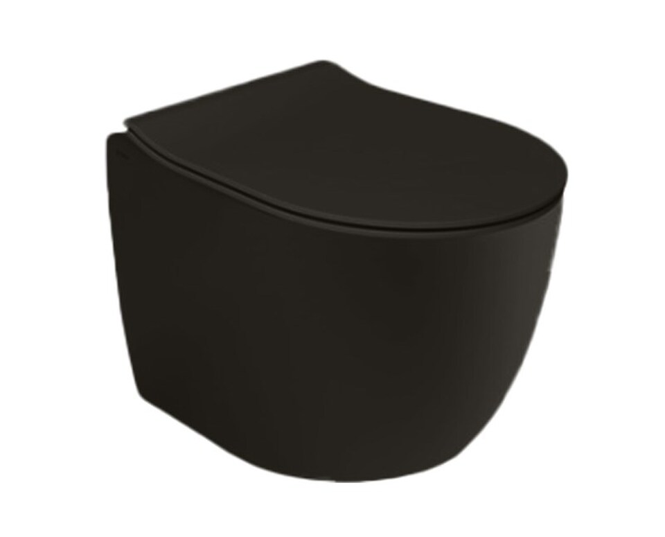 Фото №3  Унитаз 40375R Althea Cover Rimless Plus+Ton унитаз подвесной 52x36 см  Матовое железо Plus-Ton®