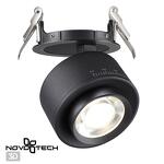Превью фото №1  NOVOTECH 358944 SPOT NT22 456 черный Светильник встраиваемый светодиодный IP20 LED 4000К 18W 220V EDDY