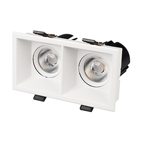 Фото Arlight Светильник MS-FLOW-BUILT-S157x85-2x6W Day4000 (WH, 55 deg, 230V) ( IP20 Металл, 5 лет)