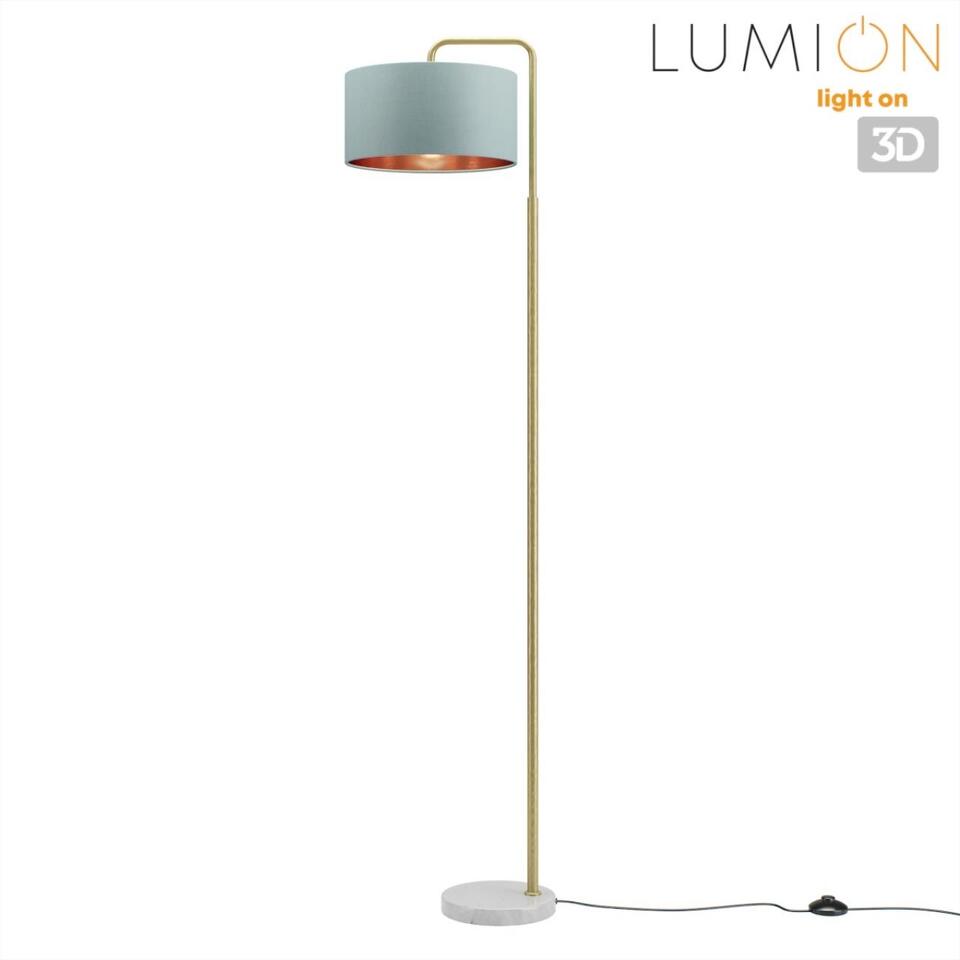 Фото №9  Торшер LUMION 8074/1F NEOCLASSI LN26 464 золото/зеленый, металл/камень/текстиль Торшер E27 1*60W 220V AVIOLA