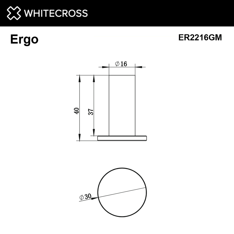 Фото №2  Крючок WHITECROSS Ergo ER2216GM (оружейная сталь)
