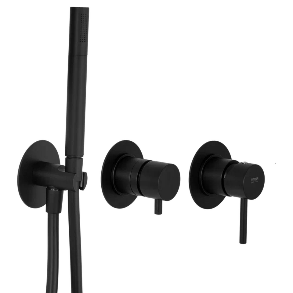 Фото №1  Смеситель для душа Remer X Style X97D3PNO, черный матовый