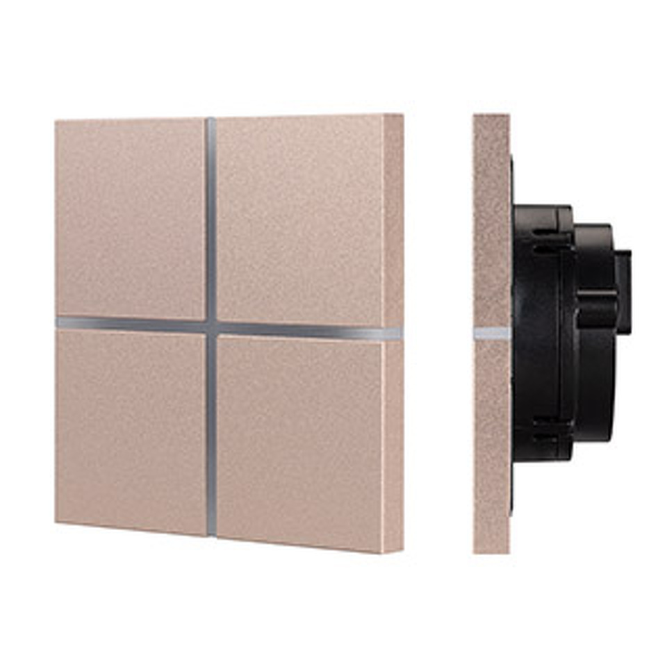 Фото №1  IARL INTELLIGENT ARLIGHT Сенсорная панель KNX-304-13-IN Champagne (BUS, Frameless) ( IP20 Металл, 2 года)