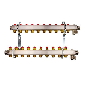 Фото Комплект коллекторов Danfoss SSM-10 для 10 контуров