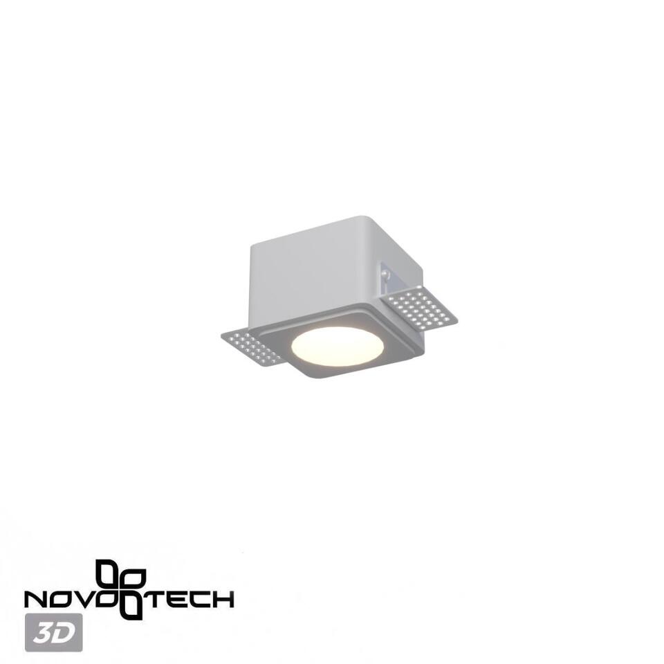 Фото №6  NOVOTECH 371011 WIR NT25 626 белый гипс Светильник встраиваемый под покраску IP20 GU10 50W 220-240V CAIL