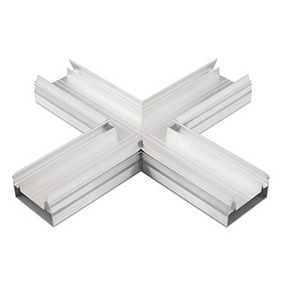 Фото №1  Arlight Угол STRETCH-S-50-CEIL-CENTER-X90 крестовой (GAMMA50) ( Металл)