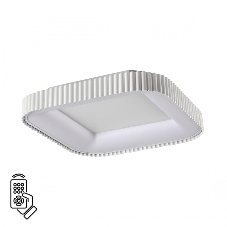 Фото №10  SONEX 7767/56L AVRA LED SN 578 Светильник металл/белый LED (56Вт+14Вт) 3000-6000K 500х500 IP43 пульт ДУ+подсветка SHARMEL