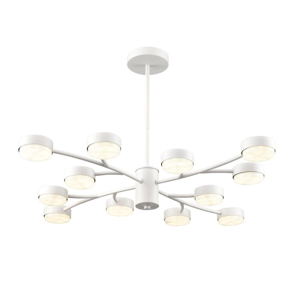 Фото №8  Люстра LUMION 8265/12 COMFI LN26 233 металл, белый Люстра GX53 LED 12*7W 220V TORINA