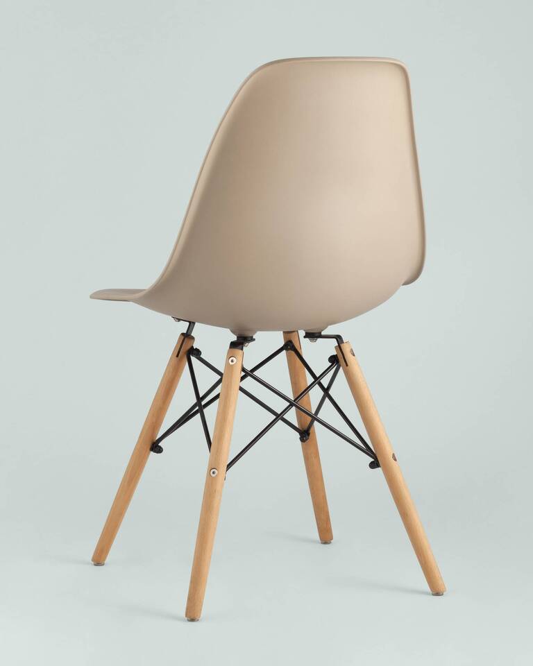 Фото №10  Стул Eames DSW бежевый